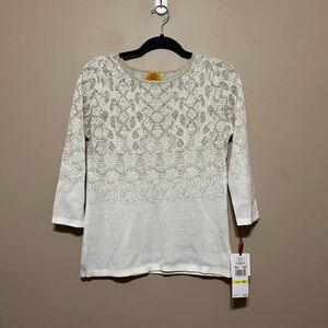 Ruby Rd White Gold Top